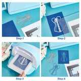 CRASPIRE Carbon Steel Cutting Dies Stencils, for DIY Scrapbooking, Photo Album, Decorative Embossing Paper Card, Stainless Steel Color, Matte Style, Clothes Pattern, 11.7~13.5x8.6~8.8x0.08cm, 3pcs/set