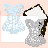 CRASPIRE Carbon Steel Cutting Dies Stencils, for DIY Scrapbooking, Photo Album, Decorative Embossing Paper Card, Stainless Steel Color, Matte Style, Clothes Pattern, 11.7~13.5x8.6~8.8x0.08cm, 3pcs/set