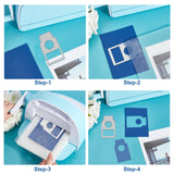 CRASPIRE 3Pcs 3 styles Carbon Steel Cutting Dies Stencils, for DIY Scrapbooking, Photo Album, Decorative Embossing Paper Card, Stainless Steel Color, Hang Tag, Mixed Patterns, 6.2~7.3x10.7~16x0.08cm, 1pc/style