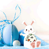 CRASPIRE 2Pcs 2 Styles Carbon Steel Cutting Dies Stencils, for DIY Scrapbooking, Photo Album, Decorative Embossing Paper Card, Rabbit-Shaped Box with Easter