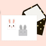CRASPIRE 2Pcs 2 Styles Carbon Steel Cutting Dies Stencils, for DIY Scrapbooking, Photo Album, Decorative Embossing Paper Card, Rabbit-Shaped Box with Easter