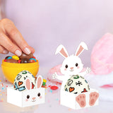 CRASPIRE 2Pcs 2 Styles Carbon Steel Cutting Dies Stencils, for DIY Scrapbooking, Photo Album, Decorative Embossing Paper Card, Rabbit-Shaped Box with Easter