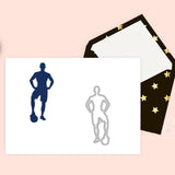 CRASPIRE 2Pcs 2 Styles Carbon Steel Cutting Dies Stencils, for DIY Scrapbooking, Photo Album, Decorative Embossing Paper Card, Stainless Steel Color, Football, Football Pattern, 10.3~11x9.2~14.7x0.08cm, 1pc/style