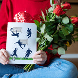 CRASPIRE 2Pcs 2 Styles Carbon Steel Cutting Dies Stencils, for DIY Scrapbooking, Photo Album, Decorative Embossing Paper Card, Stainless Steel Color, Football, Football Pattern, 10.3~11x9.2~14.7x0.08cm, 1pc/style