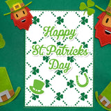 CRASPIRE 3Pcs 3 Styles Saint Patrick's Day Carbon Steel Cutting Dies Stencils, for DIY Scrapbooking, Photo Album, Word & Shamrock & Top Hat, Saint Patrick's Day Themed Pattern