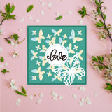 CRASPIRE 3Pcs 3 Styles Carbon Steel Cutting Dies Stencils, for DIY Scrapbooking, Photo Album, Decorative Embossing Paper Card, Stainless Steel Color, Butterfly Pattern, 41~138x55~109x0.8mm, 1pc/style