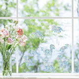 Craspire 16 Sheets 4 Styles Waterproof PVC Colored Laser Stained Window Film Static Stickers, Electrostatic Window Stickers, Dinosaur Pattern, 330x830mm