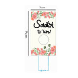 Craspire Rectangle Coated Scratch Off Film Reward Cards, DIY Scraping Award Card, Pink, 90x50mm