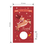 Craspire Rectangle Coated Scratch Off Film Reward Cards, DIY Scraping Award Card, Deer Pattern, 900x500mm