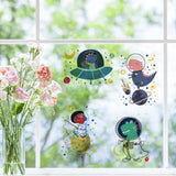 Craspire 16 Sheets 8 Styles Waterproof PVC Wall Stickers, Rectangle Shape, for Window or Stairway Home Decoration, Dinosaur Pattern, 200x145mm, about 2 sheets/style