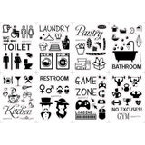 Craspire 16 Sheets 8 Styles PVC Waterproof Wall Stickers, Self-Adhesive Decals, for Window or Stairway Home Decoration, Rectangle, Bird Pattern, 200x145mm, about 2 sheets/style