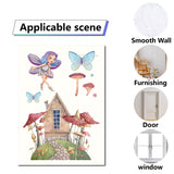 Craspire 8 Sheets 8 Styles PVC Waterproof Wall Stickers, Self-Adhesive Decals, for Window or Stairway Home Decoration, Rectangle, Angel & Fairy Pattern, 200x145mm, about 1 sheets/style
