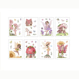 Craspire 8 Sheets 8 Styles PVC Waterproof Wall Stickers, Self-Adhesive Decals, for Window or Stairway Home Decoration, Rectangle, Fairy Pattern, 200x145mm, about 1 sheets/style