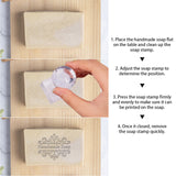 Plastic Stamps, DIY Soap Molds Supplies, Square, Floral Pattern, 38x38x18mm