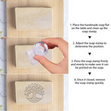 Plastic Stamps, DIY Soap Molds Supplies, Square, Tree of Life Pattern, 38x38x18mm