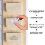 Plastic Stamps, DIY Soap Molds Supplies, Square, Rose Pattern, 34x34x18mm