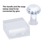 Plastic Stamps, DIY Soap Molds Supplies, Square, Cat Pattern, 31x31mm