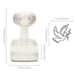 Plastic Stamps, DIY Soap Molds Supplies, Square, Bird Pattern, 31x31mm