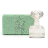 Plastic Stamps, DIY Soap Molds Supplies, Mushroom Pattern, 39x23mm