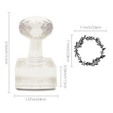 Plastic Stamps, DIY Soap Molds Supplies, Square, Floral Pattern, 31x31mm