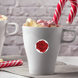 Craspire Waterproof Self-Adhesive Picture Stickers, Flat Round, Gold, Fly Pattern, 150x150mm, sticker: 2.5cm in diameter, 8 sheets/set.