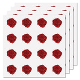 Craspire Waterproof Self-Adhesive Picture Stickers, Flat Round, Gold, Fly Pattern, 150x150mm, sticker: 2.5cm in diameter, 8 sheets/set.