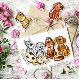 Craspire PVC Stamps, for DIY Scrapbooking, Photo Album Decorative, Cards Making, Stamp Sheets, Film Frame, Dog Pattern, 21x14.8x0.3cm
