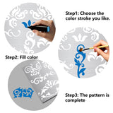 CRASPIRE 2Pcs 2 Styles Stainless Steel Cutting Dies Stencils, for DIY Scrapbooking/Photo Album, Decorative Embossing DIY Paper Card, Matte Style, Stainless Steel Color, Floral Pattern, 15x9x0.05cm, 1pc/style