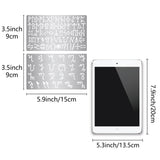 CRASPIRE 2Pcs 2 Styles Stainless Steel Cutting Dies Stencils, for DIY Scrapbooking/Photo Album, Decorative Embossing DIY Paper Card, Matte Style, Stainless Steel Color, Special Symbols & Constellation, Sign Pattern, 15x9x0.05cm, 1pc/style