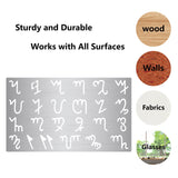 CRASPIRE 2Pcs 2 Styles Stainless Steel Cutting Dies Stencils, for DIY Scrapbooking/Photo Album, Decorative Embossing DIY Paper Card, Matte Style, Stainless Steel Color, Special Symbols & Constellation, Sign Pattern, 15x9x0.05cm, 1pc/style