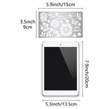 CRASPIRE Stainless Steel Cutting Dies Stencils, for DIY Scrapbooking/Photo Album, Decorative Embossing DIY Paper Card, Matte Stainless Steel Color, Flower Pattern, 9x15x0.05cm