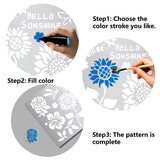 CRASPIRE Stainless Steel Cutting Dies Stencils, for DIY Scrapbooking/Photo Album, Decorative Embossing DIY Paper Card, Matte Stainless Steel Color, Flower Pattern, 9x15x0.05cm