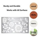 CRASPIRE Stainless Steel Cutting Dies Stencils, for DIY Scrapbooking/Photo Album, Decorative Embossing DIY Paper Card, Matte Stainless Steel Color, Flower Pattern, 9x15x0.05cm