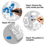 CRASPIRE Stainless Steel Cutting Dies Stencils, for DIY Scrapbooking/Photo Album, Decorative Embossing DIY Paper Card, Matte Stainless Steel Color, Easter Theme Pattern, 9x15x0.05cm