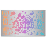 CRASPIRE Stainless Steel Cutting Dies Stencils, for DIY Scrapbooking/Photo Album, Decorative Embossing DIY Paper Card, Matte Stainless Steel Color, Easter Theme Pattern, 9x15x0.05cm