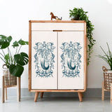 Craspire 3 Sheets 3 Styles PVC Waterproof Decorative Stickers, Self Adhesive Decals for Furniture Decoration, Mermaid Pattern, 300x150mm, 1 sheet/style