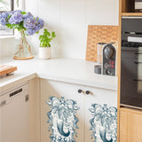 Craspire 3 Sheets 3 Styles PVC Waterproof Decorative Stickers, Self Adhesive Decals for Furniture Decoration, Mermaid Pattern, 300x150mm, 1 sheet/style