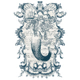 Craspire 3 Sheets 3 Styles PVC Waterproof Decorative Stickers, Self Adhesive Decals for Furniture Decoration, Mermaid Pattern, 300x150mm, 1 sheet/style