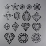 Craspire 16Pcs Colorful Suncatcher Rainbow Prism Electrostatic Glass Stickers, Diamond Waterproof Laser PVC Window Static Decals, Black, 73~141x76~137x0.2mm