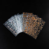 Filler Stickers, for UV Resin, Epoxy Resin Jewelry Craft Making, Mixed Color, 17.5x9cm, 15x11x0.01cm, 10 sheets/set