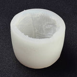 2PCS DIY Candle Silicone Molds, Resin Casting Molds, For UV Resin, Epoxy Resin Jewelry Making, Woolen Yarn Shape, White, 77x75x56mm, Inner Diameter: 60x72mm