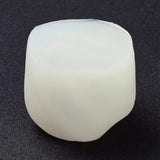 2PCS DIY Candle Silicone Molds, Resin Casting Molds, For UV Resin, Epoxy Resin Jewelry Making, Woolen Yarn Shape, White, 6.7x6.5x5.9cm, Inner Diameter: 3.9x4cm