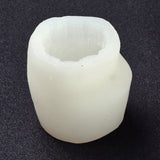 2PCS DIY Woolen Glove Candle Silicone Molds, Resin Casting Molds, For UV Resin, Epoxy Resin Jewelry Making, White, 7x5.2x7.6cm, Inner Diameter: 3.6x4.5cm