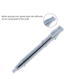 DIY Ballpoint Pen Silicone Molds, Resin Casting Molds, For UV Resin, Epoxy Resin Jewelry Making, White, 147x17x13mm, Inner Diameter: 12x125mm
