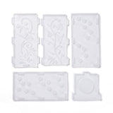 2PCS DIY Candle Holder Silicone Molds, for Aromatherapy Candlestick Making, Resin Casting Molds, For UV Resin, Epoxy Resin Jewelry Making, White, 9mm