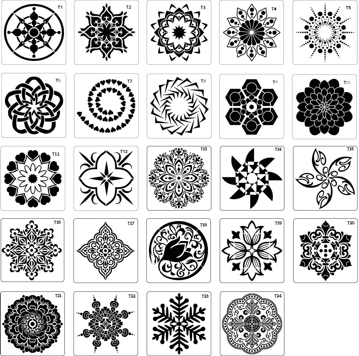 CRASPIRE PET Plastic Drawing Painting Stencils Templates, For DIY Scra