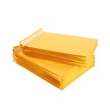 300 pc Rectangle Kraft Paper Bubble Mailers, Self-Seal Bubble Padded Envelopes, Mailing Envelopes for Packaging, Gold, 260x130mm