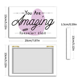 Inspirational Wooden Sign(You are Amazing Remember That)