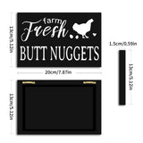 Funny Farm Decorations Signs(Farm Fresh Butt Nuggets)
