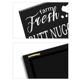 Funny Farm Decorations Signs(Farm Fresh Butt Nuggets)